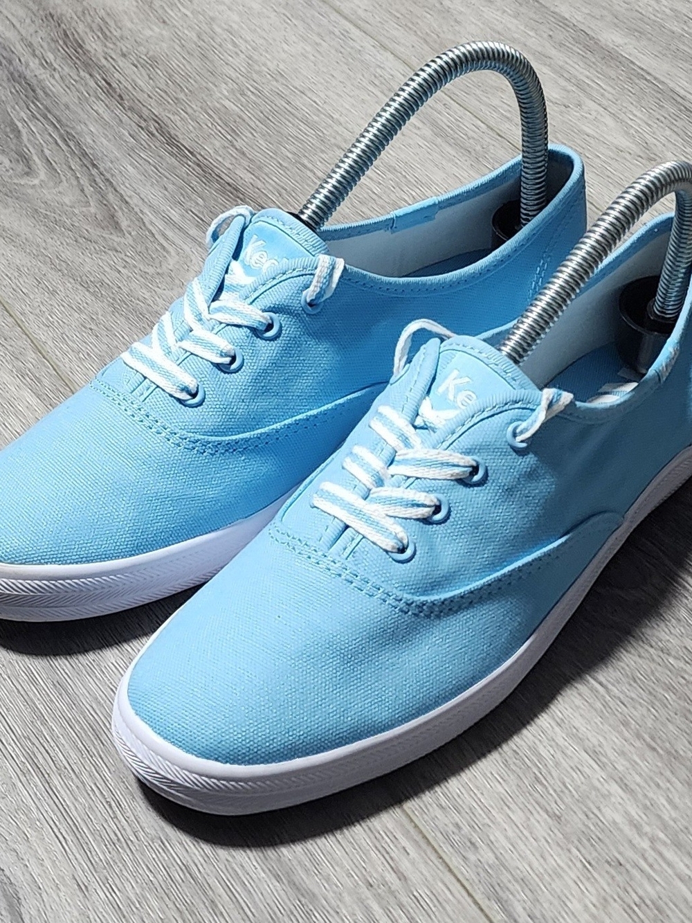 NWOB Keds Champion Light Blue Canvas Sneakers Womens Size 7.5
